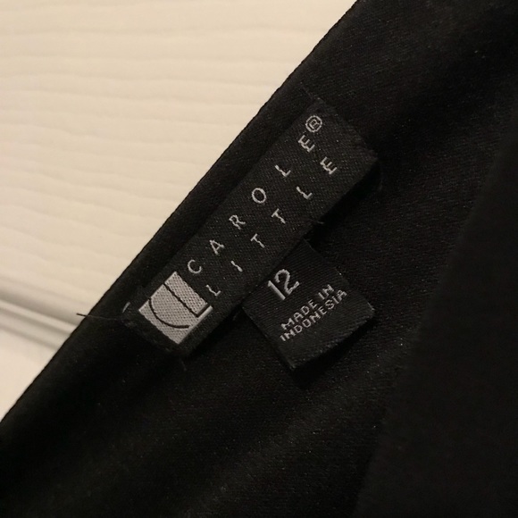 Carol Little women’s black wrap dress size 12 - Picture 3 of 4